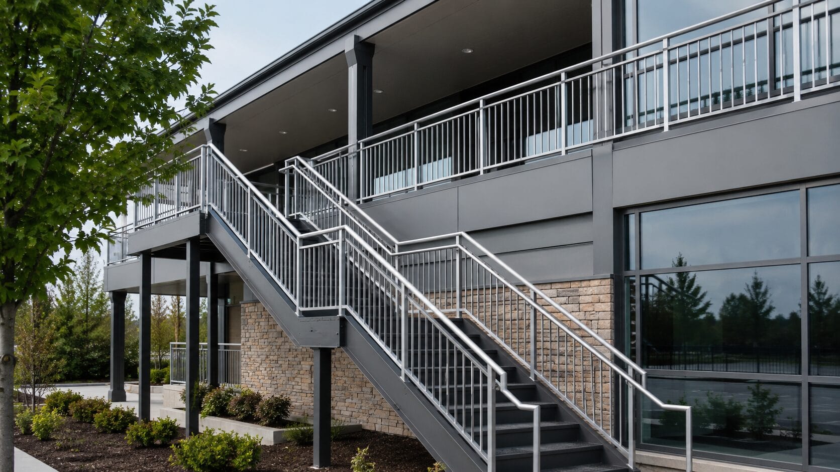 commercial railing services near me for stairs and business entrances