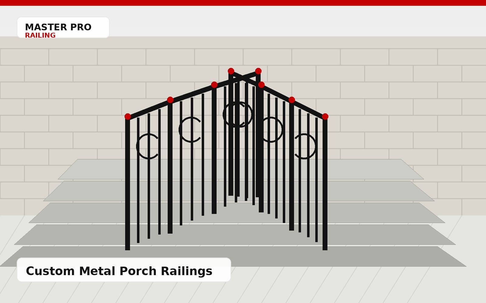Custom metal porch railing installers near me for New Jersey homes