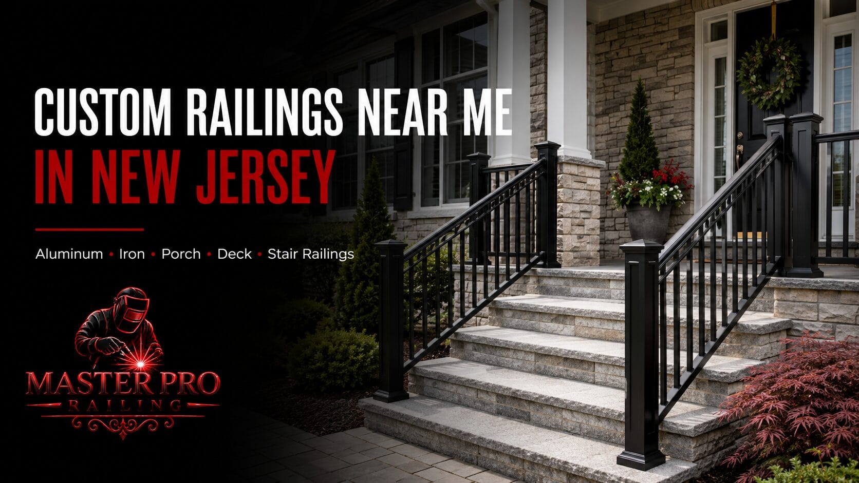 Custom railings near me in New Jersey by Master Pro Railing